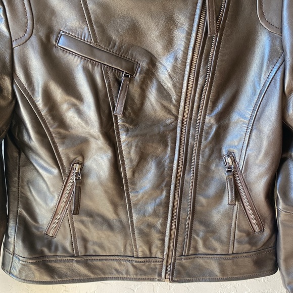 🎉 NEW‼️ REAL LEATHER HANDMADE LEATHER JACKET‼️ - Picture 4 of 15
